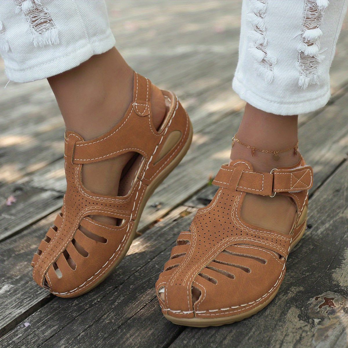 ElegantaStep™ – Elegant Closed Ladies Sandals