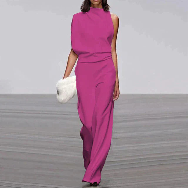 Sleeveless Jumpsuit with Wide Leg for Women | Chic
