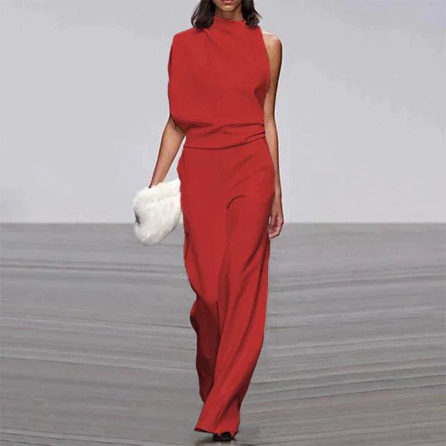 Sleeveless Jumpsuit with Wide Leg for Women | Chic