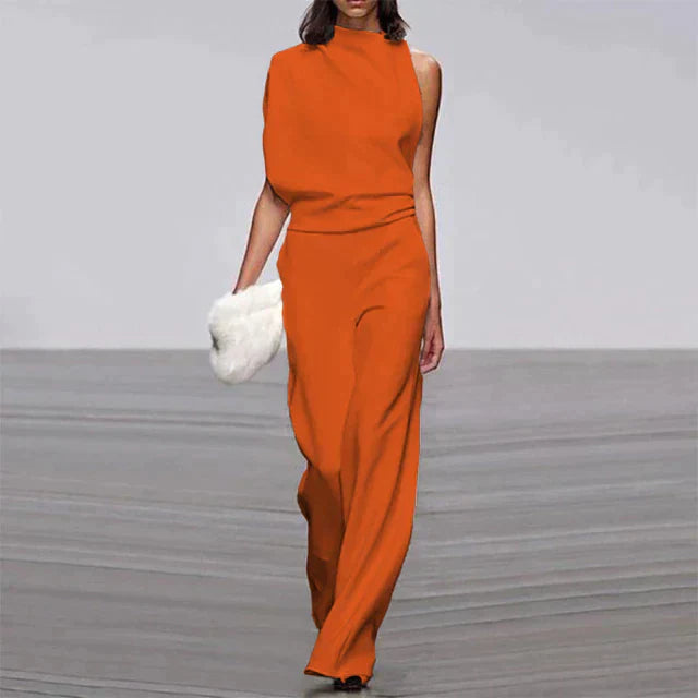 Sleeveless Jumpsuit with Wide Leg for Women | Chic