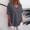 Classic blouse with a relaxed fit for women | short sleeve
