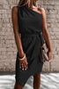 BellaVogue™ – Elegant One-Shoulder Mini Dress for Women