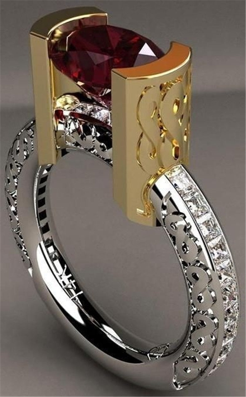 CrimsonGlow™ Red Stone Ring