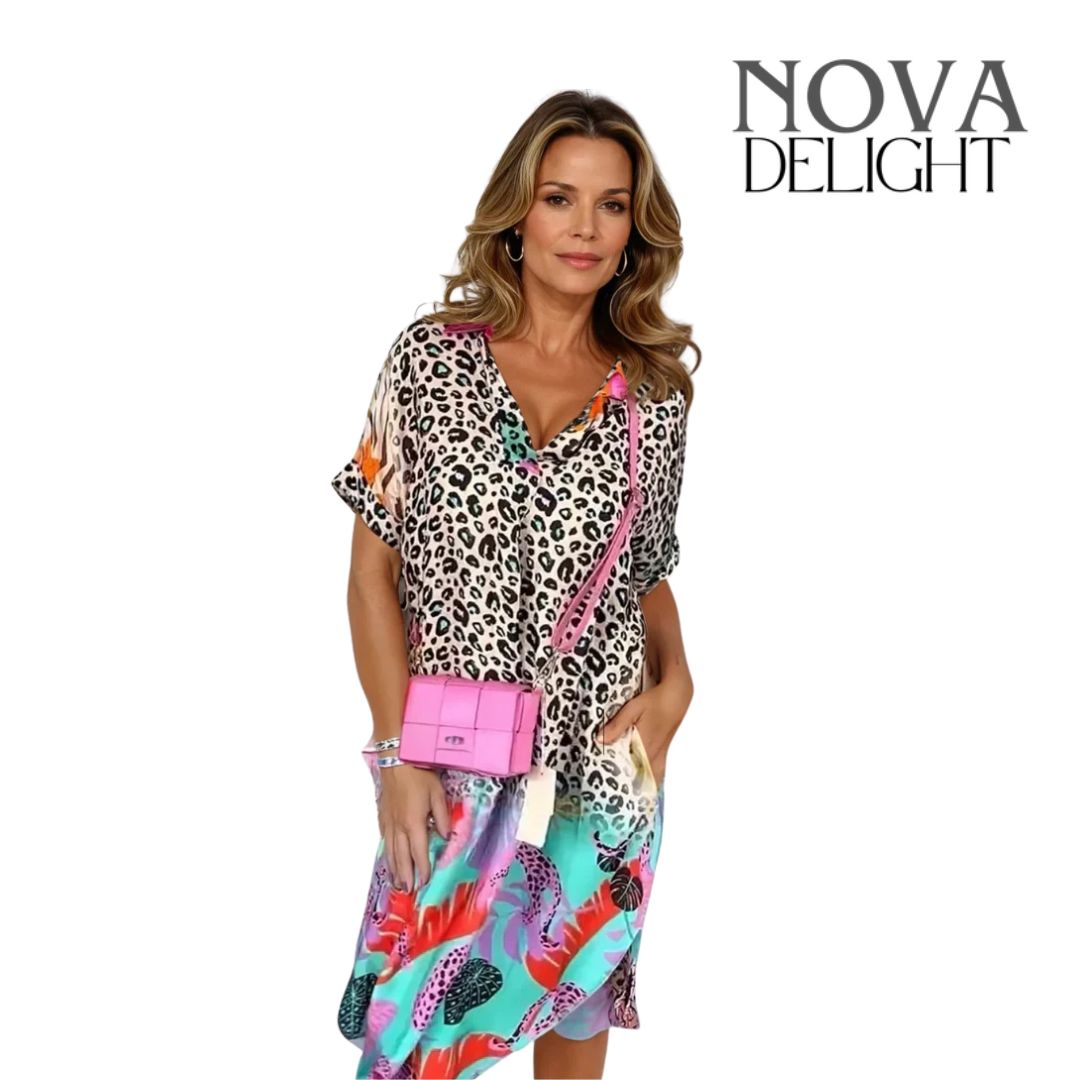 Kaitlyn™ Summer Leopard Dress