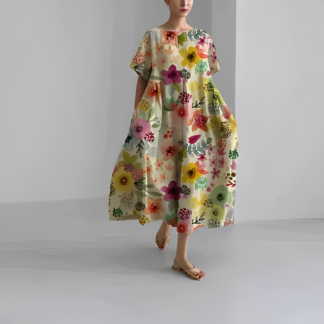 Amelia | Bohemian Flower Dress for Women