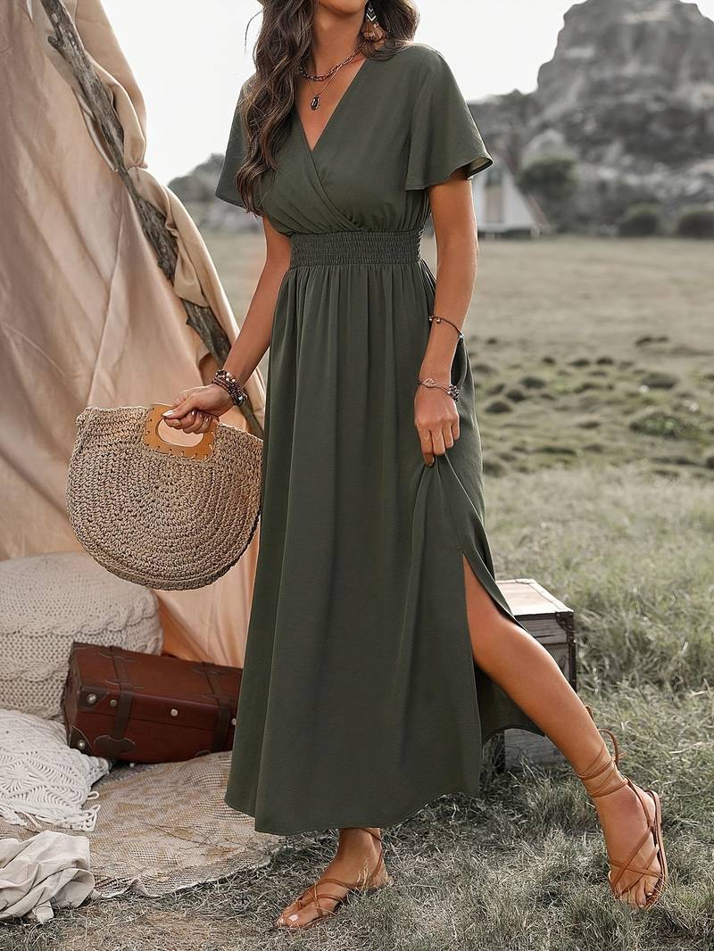 Ramira | Charming Neckline Detail Women's Dress