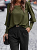 AnneElegance™ – Women's Blouse with Square Neck Elegant