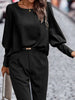 AnneElegance™ – Women's Blouse with Square Neck Elegant