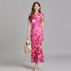 Elegant Sleeveless Embroidered Women's Dress | Maxi