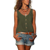 Mira – Button detail sleeveless tank top for women