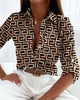 Women's striped blouse – regular fit and classic design