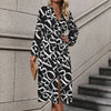 Elena | Elegant Geometric Design Women's Dress