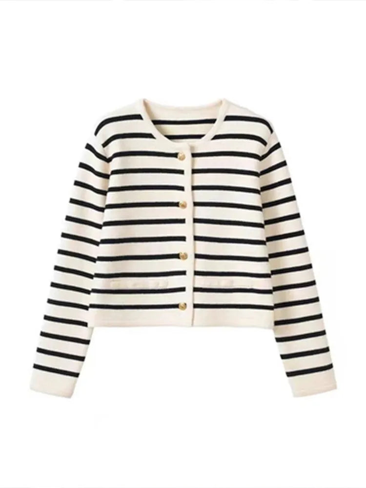 Camille™  Luxurious Striped Cardigan