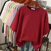 Amélie - Oversized Baumwoll-Basic-T-Shirt für Damen