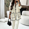 Carlota | Elegant, tailored design women's cardigan and pants set