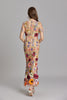 Elegant Sleeveless Embroidered Women's Dress | Maxi