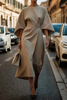 Clare - Stylish Maxi Dress with Belt