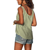 Mira – Button detail sleeveless tank top for women