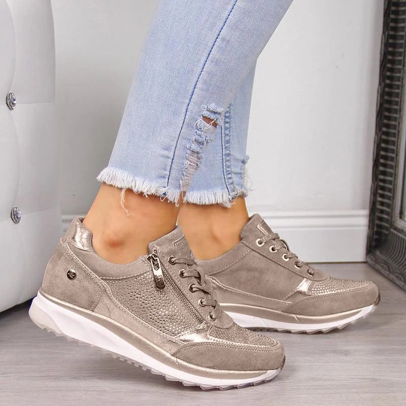 Livia – Zip Sneakers with Comfort Insole