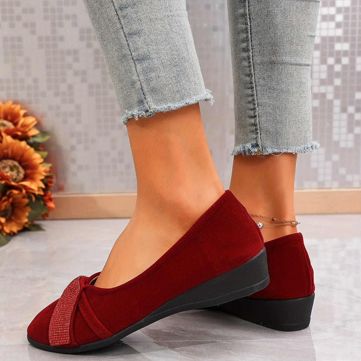 ShinyBloom™ – Elegant Mary Jane Women's Ballerina Flats