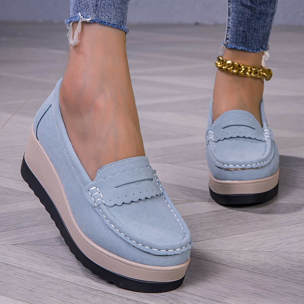 StrideLux™ – Comfortable Platform Loafer for Women