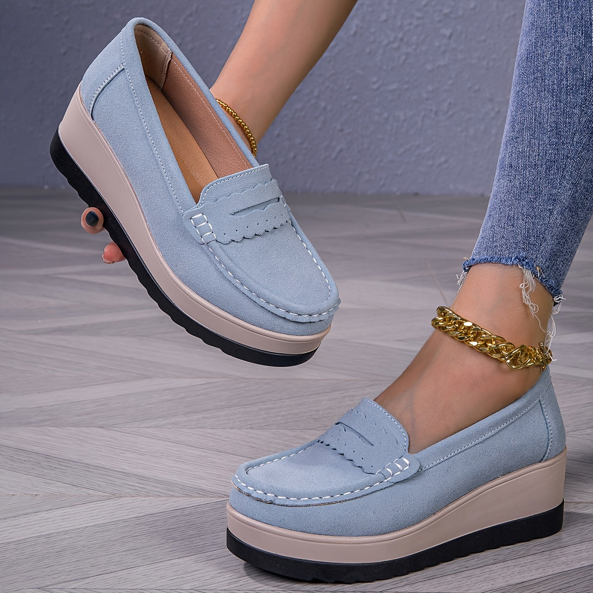 StrideLux™ – Comfortable Platform Loafer for Women