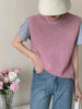 Sofia – Ärmelloser Strickpullover für Damen