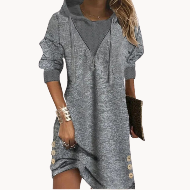 Gwen | Elegant Knit Comfort Women's Shirt Dress