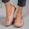 Velurette™ – Elegant Women's Loafers with Bow Design