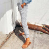 Kleo - Comfortable Women's Casual Pants with Leopard Pattern