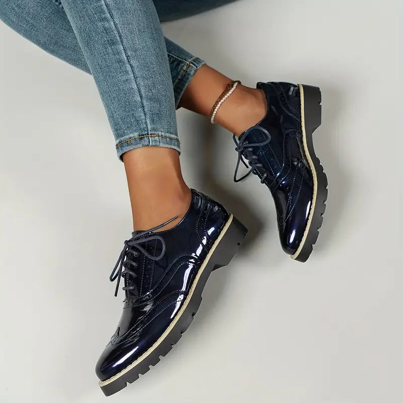 Ninette | glänzende Lederschuhe für Damen