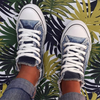 FloraWalk™ – Canvas Lace-up Sneaker with Floral Pattern