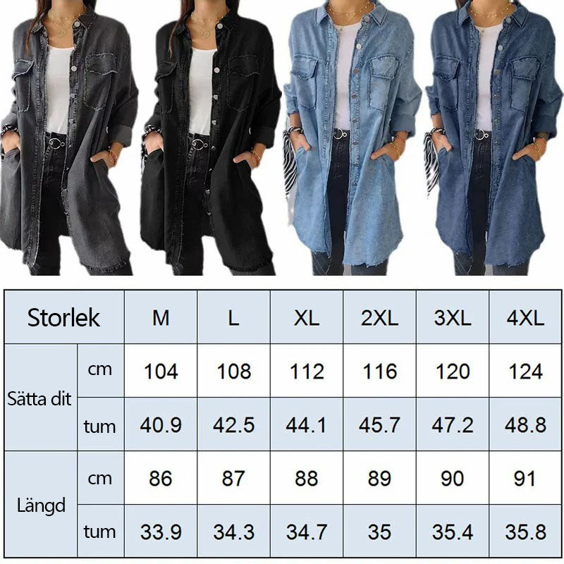 Claudia™ Denim Polo Jacket