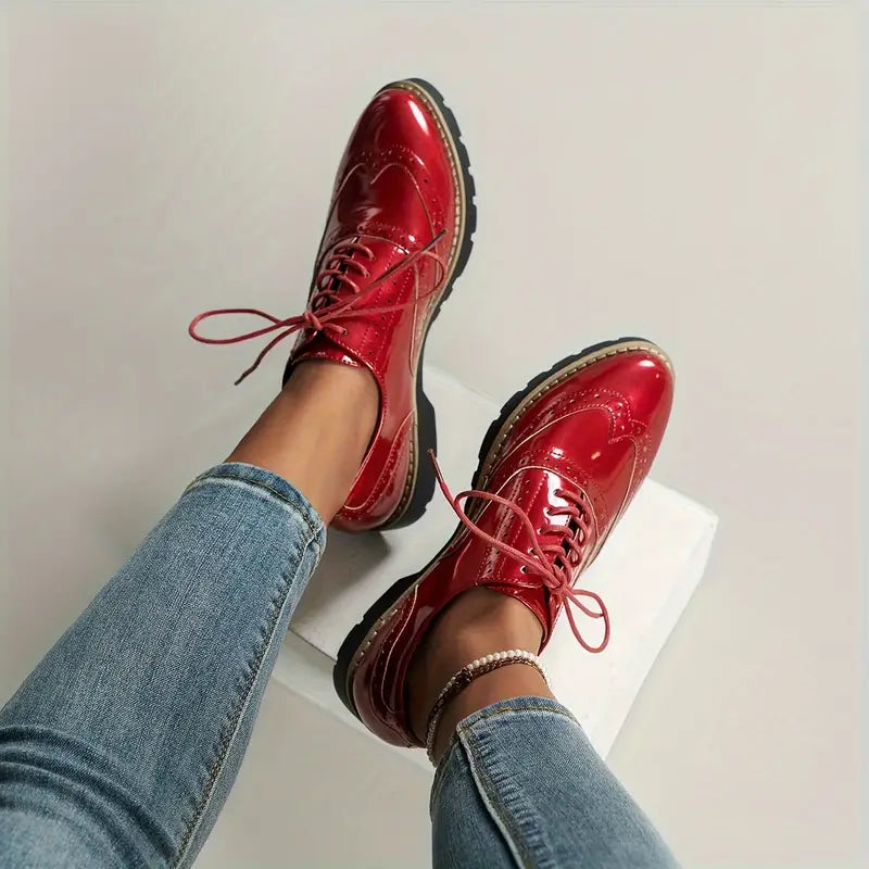 Ninette | glänzende Lederschuhe für Damen