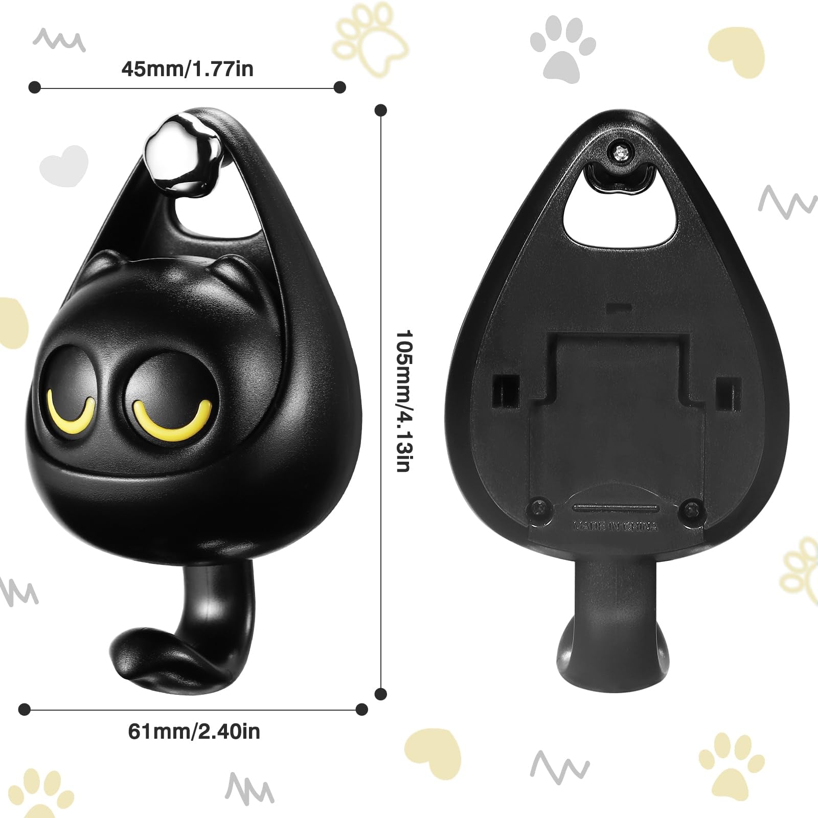 1+1 Free | PurrHooks™ Feline-Inspired Organization