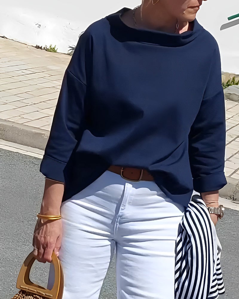 Louisa™ Casual Turtleneck Blouse