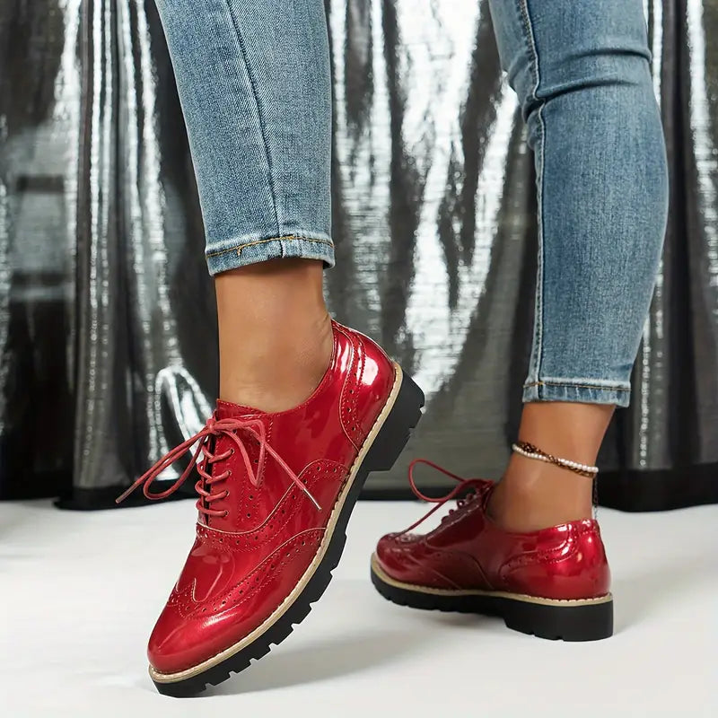 Ninette | glänzende Lederschuhe für Damen