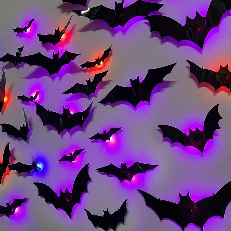 LumiBats™ Gleaming Halloween Accent