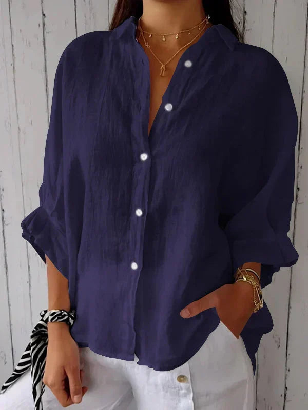 Madison - Timeless Elegant Blouse with Button Front