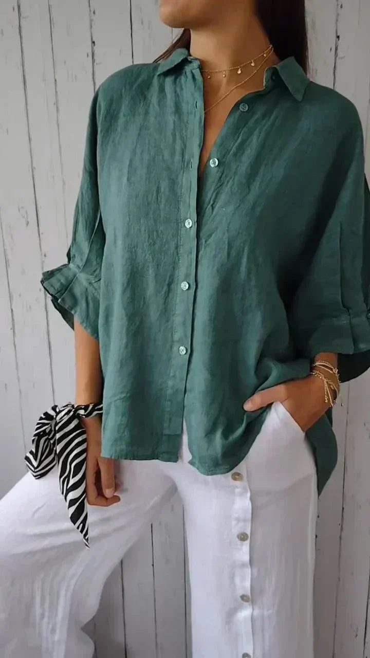 Madison - Timeless Elegant Blouse with Button Front