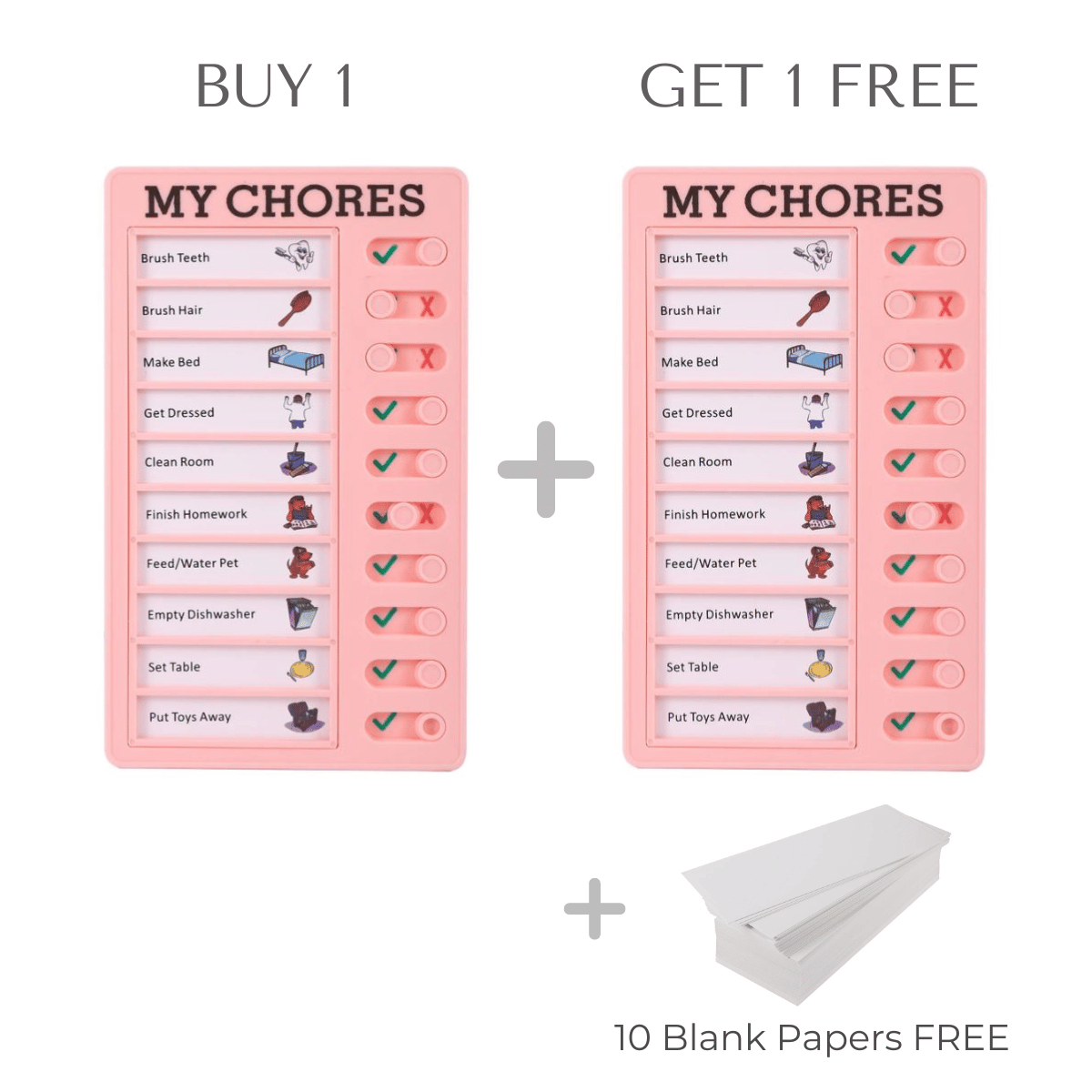 1+1 Free | KiddoList™ Interactive Chore Motivation