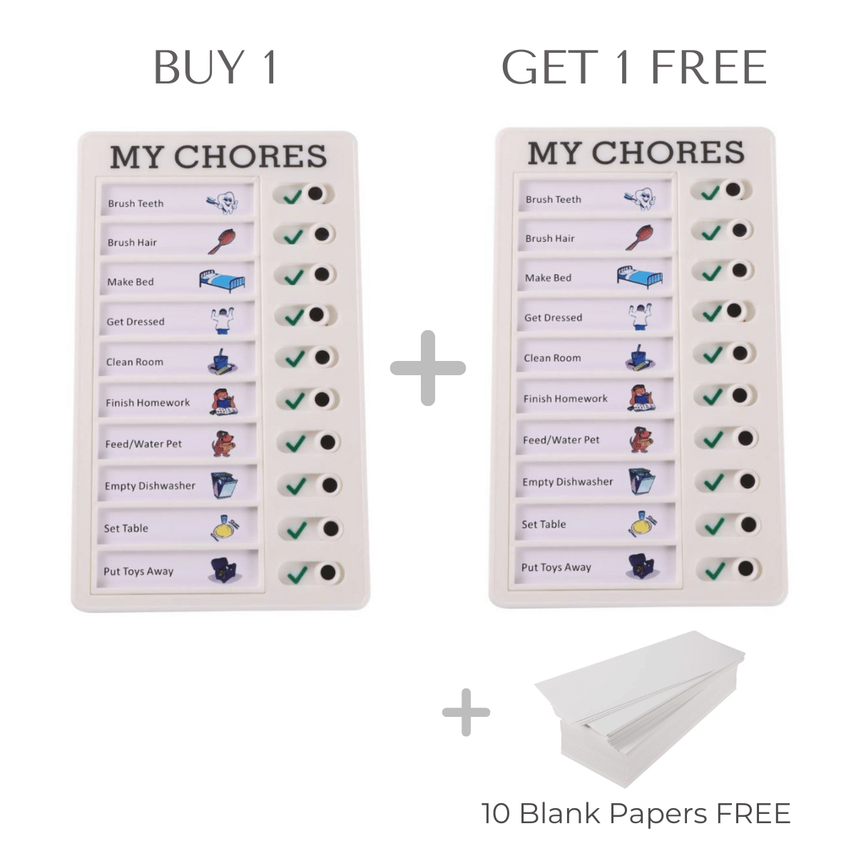 1+1 Free | KiddoList™ Interactive Chore Motivation