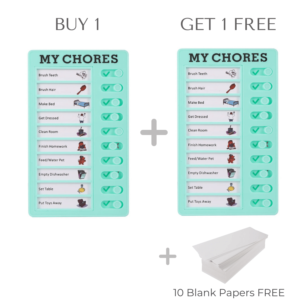 1+1 Free | KiddoList™ Interactive Chore Motivation