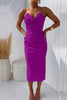 Grazia™ – Women's Strapless Cocktail Dress with Seductive Back Slit