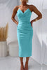 Grazia™ – Women's Strapless Cocktail Dress with Seductive Back Slit