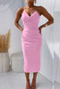 Grazia™ – Women's Strapless Cocktail Dress with Seductive Back Slit