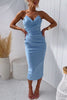 Grazia™ – Women's Strapless Cocktail Dress with Seductive Back Slit