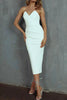 Grazia™ – Women's Strapless Cocktail Dress with Seductive Back Slit