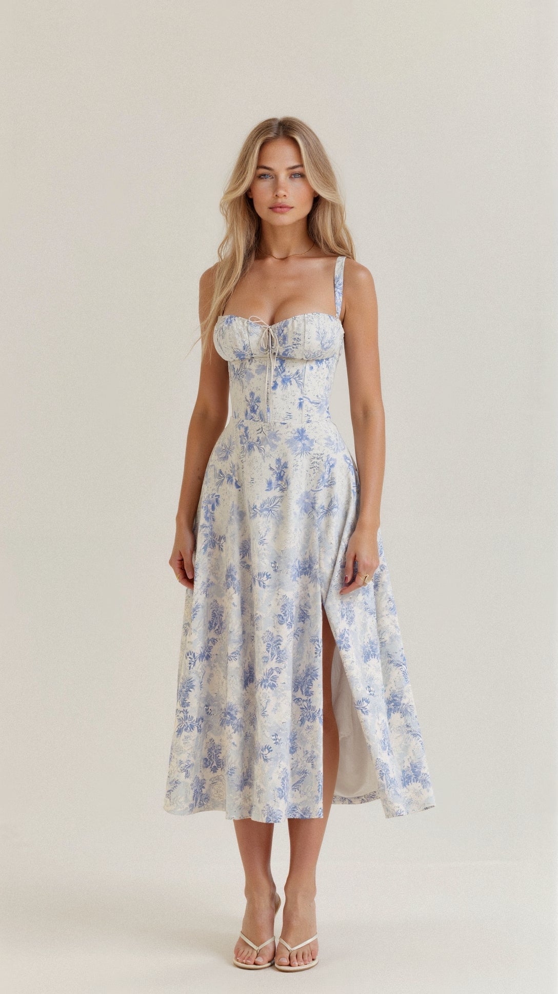 Arabella Tailliertes Damenkleid mit Schnürung und Herzausschnitt