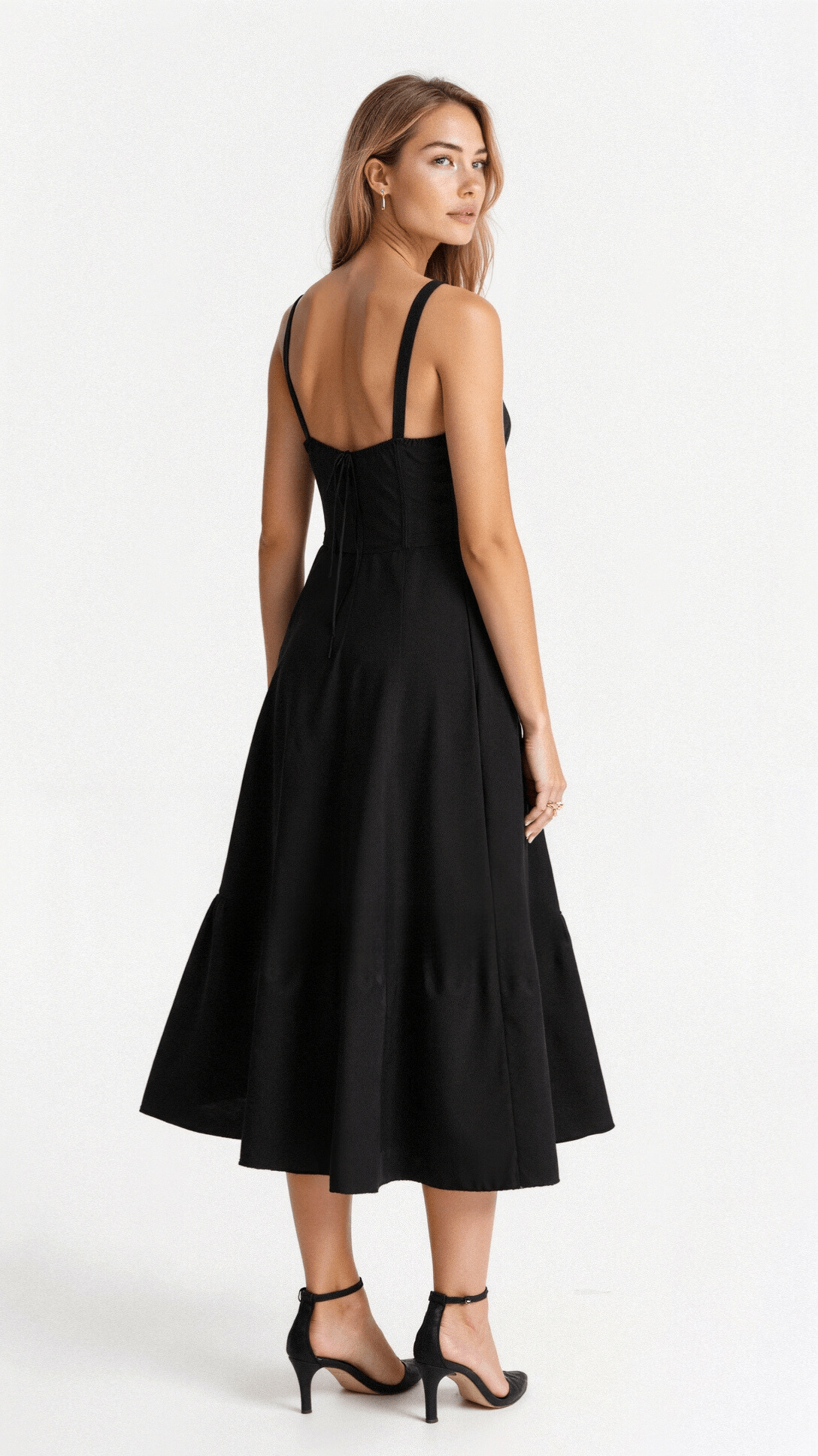 Arabella Tailliertes Damenkleid mit Schnürung und Herzausschnitt